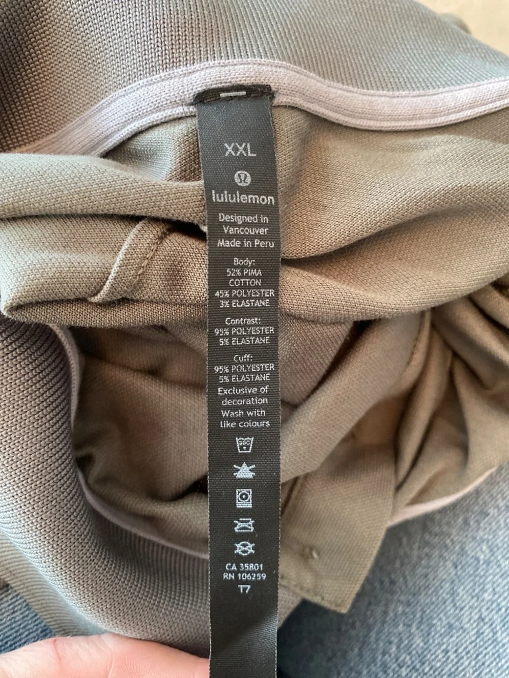 Lululemon Tech Pique Polo Grey Sage Men’s golf tennis business casual size XXL - Picture 7 of 12